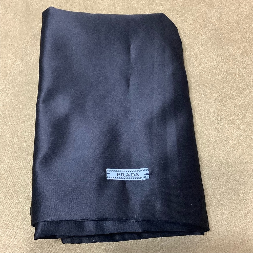 Prada Black Satin Dust Bag 13” x 15” (0235)